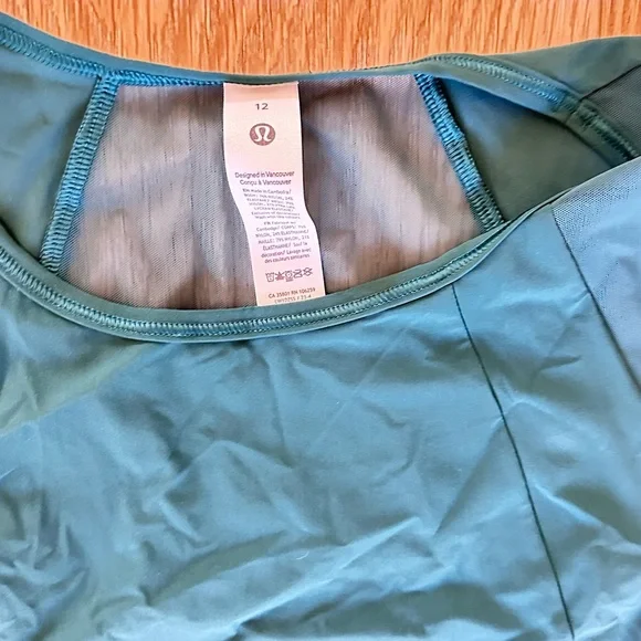 Lululemon Sculpt Cropped Tank Teal NWT 12 - Picture 5 of 5